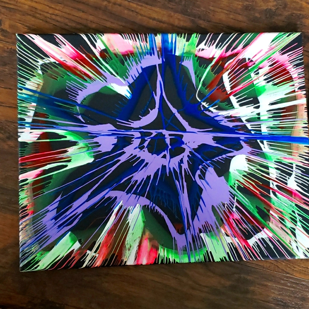 💥16x20 canvas Spin Art